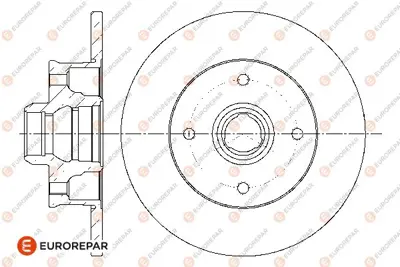 EUROREPAR 1667857880 (Erp) 1 Adet Arka Fren Disk (Takım Değildir) 6N0615601