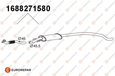 EUROREPAR 1688271580 (Erp) Susturucu 852503