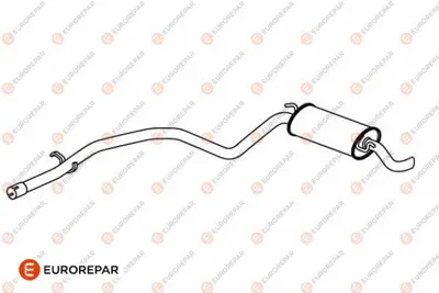 EUROREPAR E12837L (Erp) Susturucu 46559847