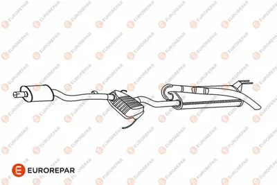 EUROREPAR E12841L (Erp) Susturucu 46445395