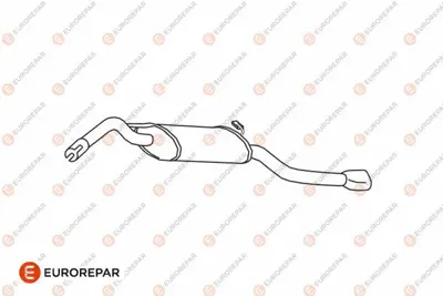 EUROREPAR E12895J (Erp) Susturucu 6U9253609D