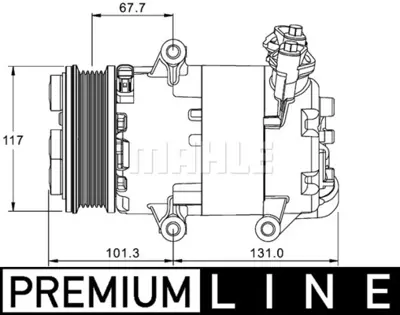 BEHR MAHLE ACP 1330 000P Klima Kompresörü 6S9119D629FC 6S9119D629FD LR002649 LR009794 LR019310 LR007069 LR056301 LR041118 LR011983 6G9119D629FK