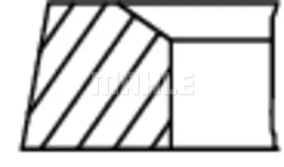 BEHR MAHLE 001 36 N2 Segman 611/612 88.50 Mm Spr/Vıto Cdı A64690300124