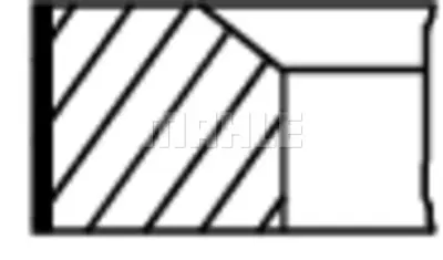 BEHR MAHLE 001 87 N2 Segman 