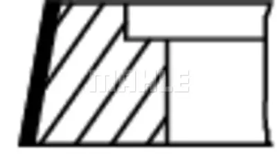 BEHR MAHLE 002 88 N2 Segman A0030303924