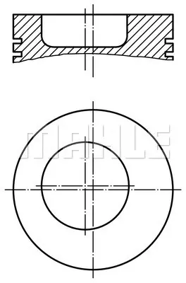 BEHR MAHLE 004 45 10 Pıston 352 97,0mm >5lı Om 352 5 Segmanlı - Normal 