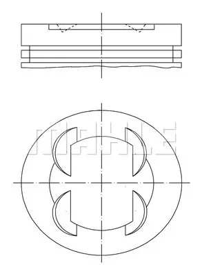 BEHR MAHLE 011 PI 00110 002 Pıston 73.90mm (0.50 Farklı)  Corsa D Adam Aveo 1.4 8v 08- A14xer A14xel 