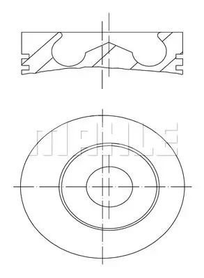 BEHR MAHLE 015 91 10 Motor Pıston+segman Transıt 2.5tdı 76ps 1994>2000 (93.67mm) (Std) (-0.20mmkısa) 