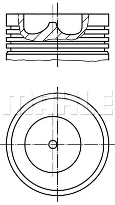 BEHR MAHLE 015 92 10 Motor Pıston+segman Transıt 2.5tdı 100ps Turbo 1994>2000 (93.67mm) (Std) (0,20mmkısa) 