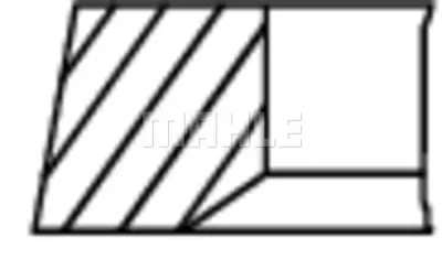 BEHR MAHLE 022 16 N0 Segman 69.00mm Std Clıo Iı-Iıı Symbol Iı Twıngo 1.2 16v 02- D7f 7701477843