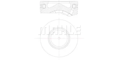 BEHR MAHLE 028 PI 00129 000 Piston Vag Komple 3L107065M