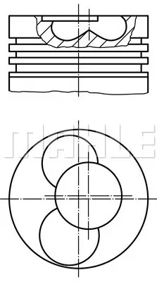 BEHR MAHLE 030 40 00 Motor Piston Segman Std Caddy 1.9 Tdi Afn 1.2 Silindir 79.51 030pı0004010086 38107065K