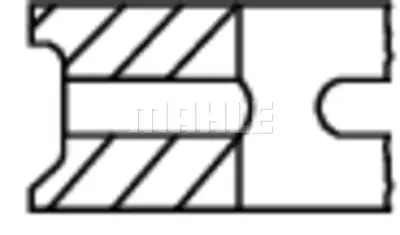 BEHR MAHLE 081 93 N3 Segman 