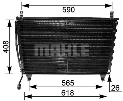 BEHR MAHLE AC 167 000P Klıma Radyatoru S-Class W126 81>91 A1268302670