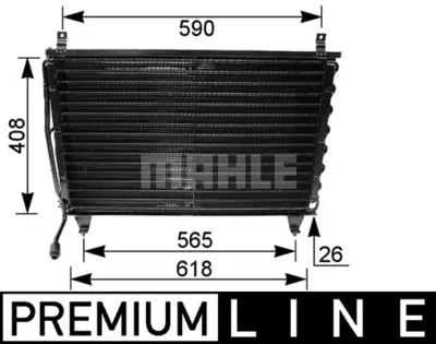 BEHR MAHLE AC 167 000P Klıma Radyatoru S-Class W126 81>91 A1268302670