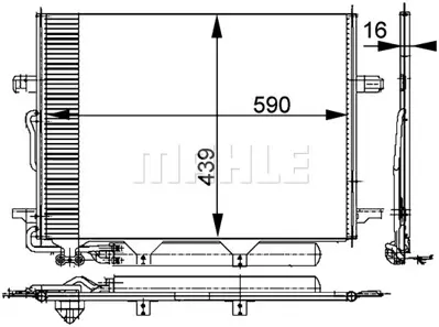BEHR MAHLE AC 318 000P Klıma Radyatoru C219 04>10 W211 02>08 S211 03>09 A2115001854