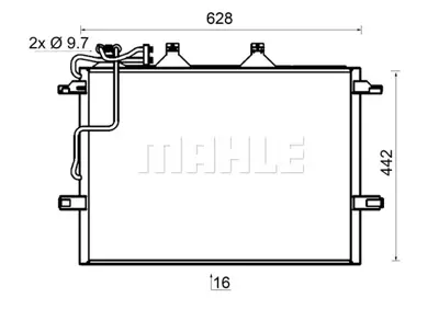 BEHR MAHLE AC 318 000S Klıma Radyatoru C219 04>10 W211 02>08 S211 03>09 A2115001854