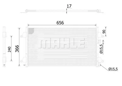 BEHR MAHLE AC 366 000S Klıma Radyatörü 8200332852