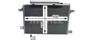 BEHR MAHLE AC 369 000P A/C Condensermb A-/B-Cl. (W169/W245) A1695001254