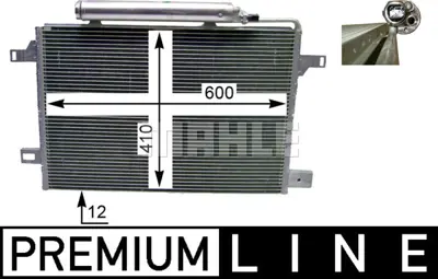 BEHR MAHLE AC 369 000P A/C Condensermb A-/B-Cl. (W169/W245) A1695001254