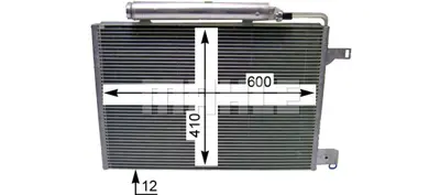 BEHR MAHLE AC 370 000P A/C Condensermb A-/B-Cl. (W169/W245) A1695001154