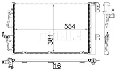 BEHR MAHLE AC 377 001S Klıma Radyatoru Astra H Z14xep Z16xep 93178958