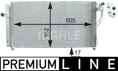 BEHR MAHLE AC 438 000P A/C Condenserhyundaı Accent ('2005-) 976061E000