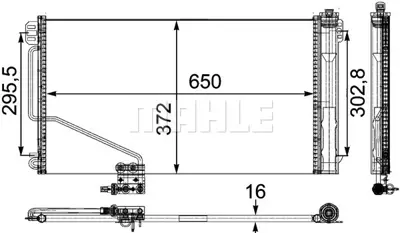BEHR MAHLE AC 449 000P Klıma Radyatoru Slk-Class R171 04>11 A1715000154