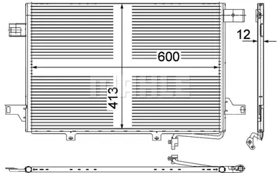 BEHR MAHLE AC 452 000P A/C Condenservw Lt Iıı A0018300370