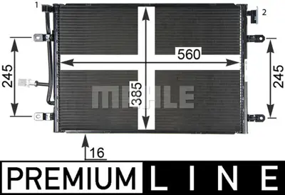 BEHR MAHLE AC 508 000P A/C Condenseraudı A4 8E0260403S