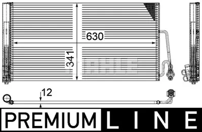 BEHR MAHLE AC 590 000P 8fc351309-381 Klima Radyatör Mini R56 06 R57 07 R55 07 R60 10 9239920