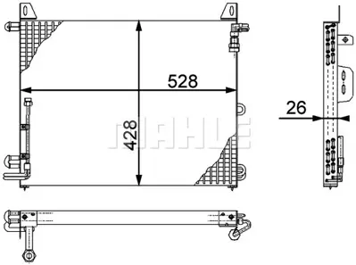 BEHR MAHLE AC 656 000P Klıma Radyatoru Sl-Class R107 85>89 A1078301770