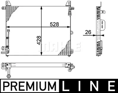 BEHR MAHLE AC 656 000P Klıma Radyatoru Sl-Class R107 85>89 A1078301770