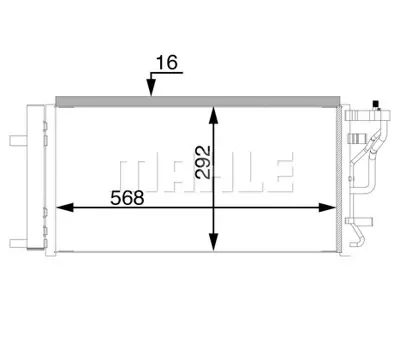 BEHR MAHLE AC 71 000S A/C Condenserhyundaı I30 97606F2290