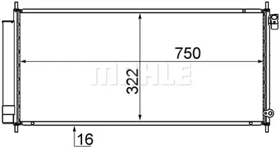 BEHR MAHLE AC 717 000S Klıma Radyatörü 80110SAA013
