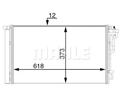 BEHR MAHLE AC 72 000S A/C Condenserhyundaı I30 97606F2090