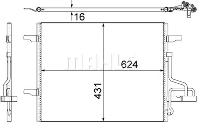 BEHR MAHLE AC 732 000S Klıma Radyatoru Kondanser Ford Kuga I 07 >14 2.0 Tdcı 8V4119710AB