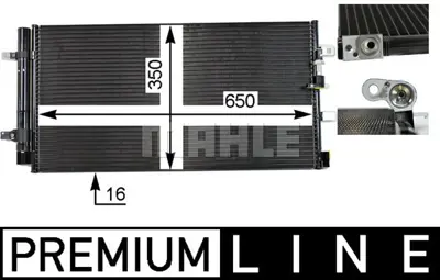 BEHR MAHLE AC 738 000P Klıma Radyatoru A4 13>15 A5 12>17 Q5 13>17 8T0260403 8T0260403G
