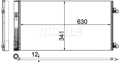 BEHR MAHLE AC 751 000P 8fc351319-641 Klima Radyatörü Mini R56 R57 R59 R55 R58 9228607