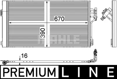 BEHR MAHLE AC 761 000P A/C Condensermb Vıto A6398350700