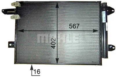 BEHR MAHLE AC 805 000P A/C Condenseraudı A4 Avant (8e5, B6) 8J0820411B