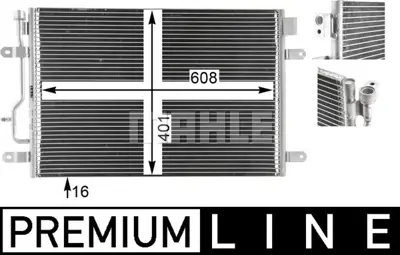 BEHR MAHLE AC 807 000P A/C Condenseraudı A4 Avant (8e5, B6) 8E0260403B