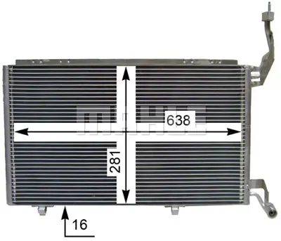 BEHR MAHLE AC 848 000S Klıma Radyatoru Fıesta 08>12 1.6 St C1BH19710BB