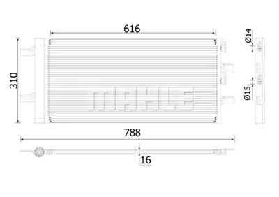 BEHR MAHLE AC 891 000P Klıma Radyatörü 64539271207 9271207