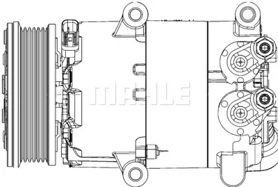 BEHR MAHLE ACP 1366 000P 8fk351334-441 Klima Kompresörü Fıesta Vı 1.25-1.4-1.6ti-1.4tdci-1.6tdci 09 110mm REAP3119D629AA