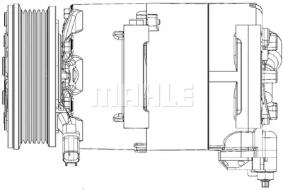 BEHR MAHLE ACP 1366 000P 8fk351334-441 Klima Kompresörü Fıesta Vı 1.25-1.4-1.6ti-1.4tdci-1.6tdci 09 110mm REAP3119D629AA
