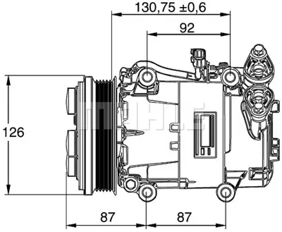 BEHR MAHLE ACP 54 000P 8fk351113-451 Klima Kompresörü Focus Iı 1.6 Tdci 04 Cmax 1.6 Tdci 07 V50 1.6d-2.0d-2.4 Tdi-2.4 Ds 05 8603685 BP8F61450E RM3M5H19D629KG