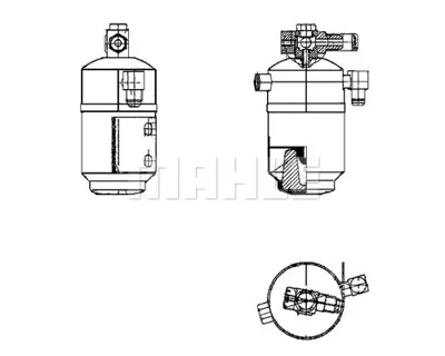 BEHR MAHLE AD 109 000S Filter-Drier And Accumulatormb S-Cl. (W116) A1168300483