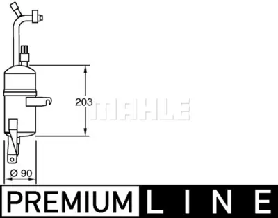 BEHR MAHLE AD 283 000P Filter-Drier And Accumulatorford Ka/ Streetka 97KW19E647AS