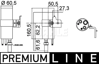 BEHR MAHLE AD 290 000P Klıma Kurutucu Tupu Fıesta 08>14  1.6 Tdcı 8V5119D848AC